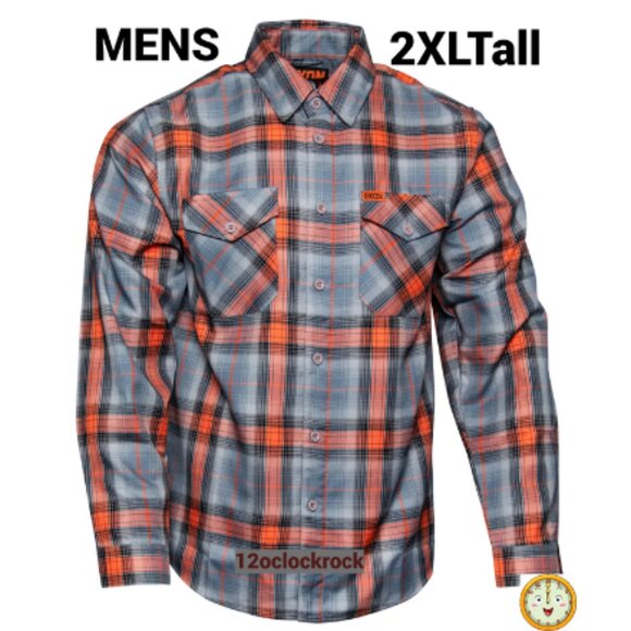 DIXXON Flannel INFERNO Limited Edition Flannel Shirt - Men's 2XL Tall - Picture 1 of 12